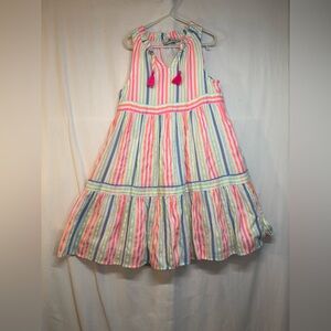Vineyard Vines Multicolor Striped Kids Dress